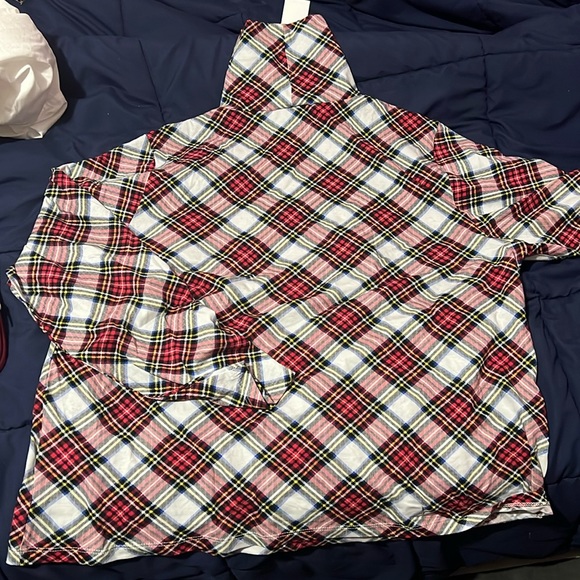 NWT J Crew Plaid Turtleneck - Picture 1 of 3